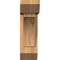 Ekena Millwork Thorton Slat Smooth Bracket w/ Offset Brace, Western Red Cedar, 5 1/2"W x 14"D x 18"H BKT0604X14X18THR06SWR - alternate 4